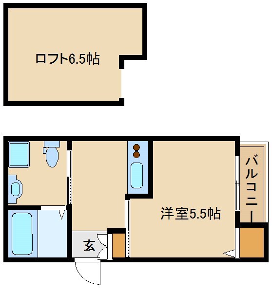 武庫川駅 徒歩9分 1階の物件間取画像