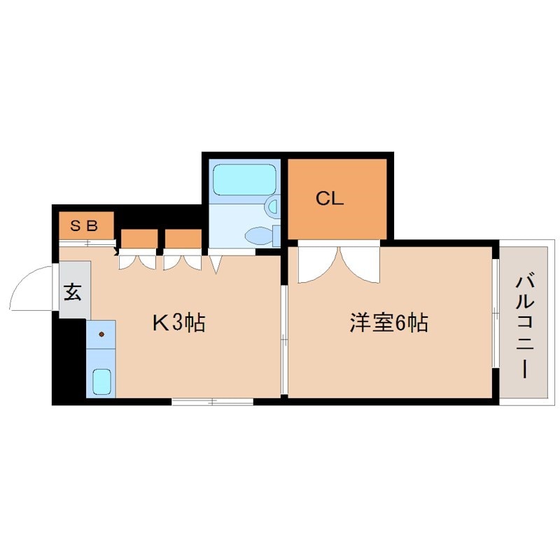 立花駅 徒歩2分 2階の物件間取画像