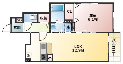 メゾン・デ・クールの物件間取画像