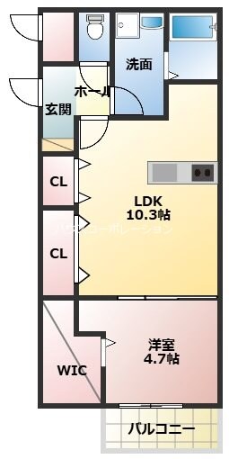 立花駅 徒歩5分 3階の物件間取画像