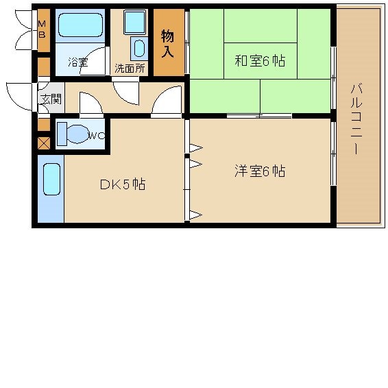 杭瀬駅 徒歩6分 4階の物件間取画像