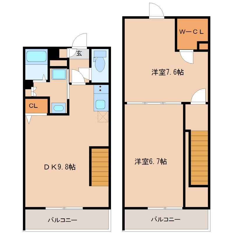 塚口駅 徒歩3分 3階の物件間取画像