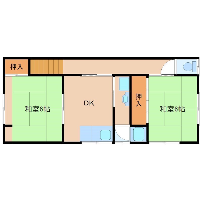 渡部貸家の物件間取画像