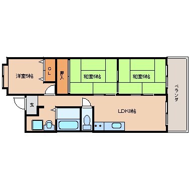 塚口駅 徒歩15分 4階の物件間取画像