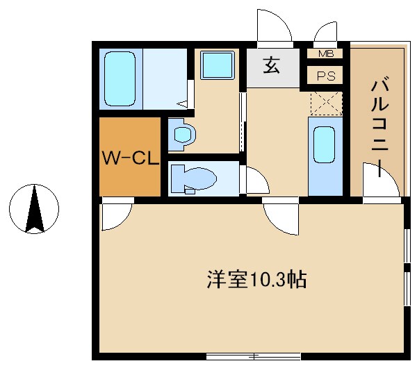 立花駅 徒歩5分 1階の物件間取画像