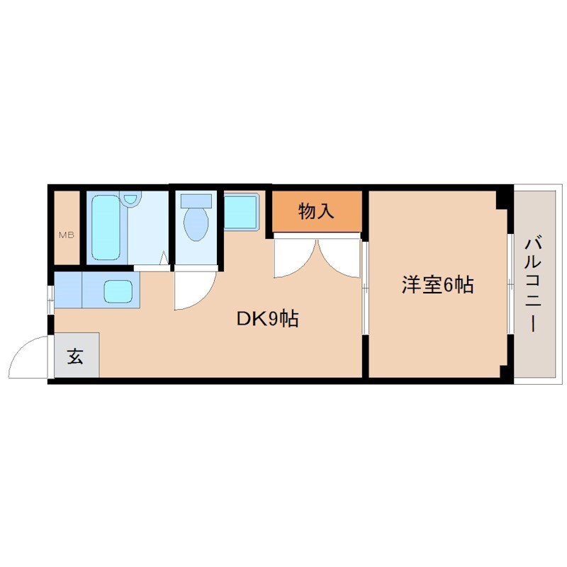 園田駅 徒歩3分 5階の物件間取画像