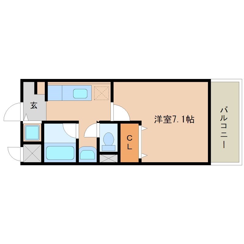 園田駅 徒歩11分 1階の物件間取画像