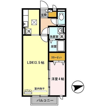 立花駅 徒歩21分 2階の物件間取画像