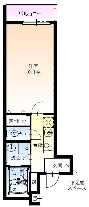 園田駅 徒歩8分 2階の物件間取画像