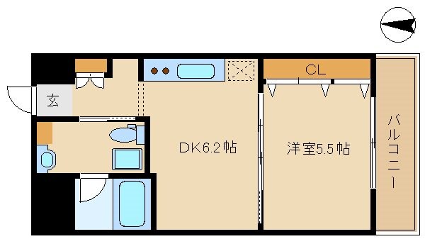 エクセラ塚口の物件間取画像