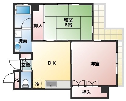 パオコート南台の物件間取画像