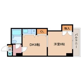 稲野駅 徒歩7分 6階の物件間取画像