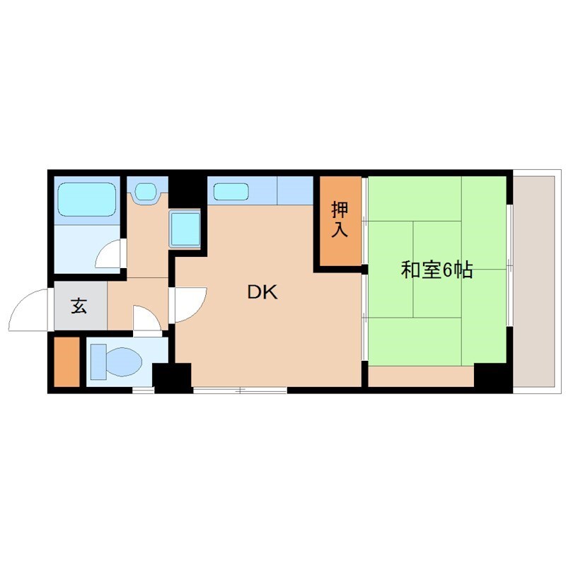 尼崎駅 徒歩18分 2階の物件間取画像