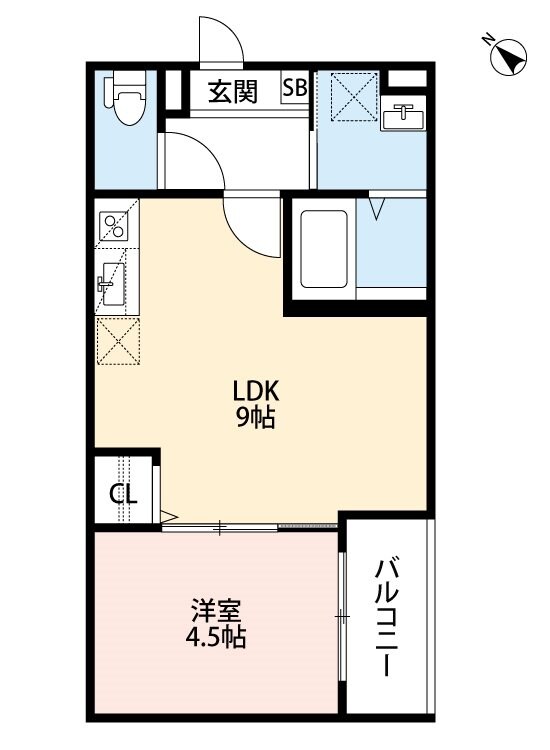 エリシオン大物町の物件間取画像