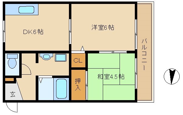 尼崎駅 徒歩14分 2階の物件間取画像