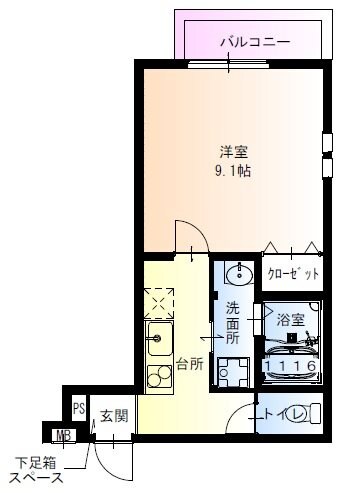 園田駅 徒歩10分 1階の物件間取画像