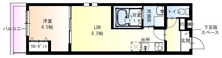 立花駅 徒歩12分 3階の物件間取画像