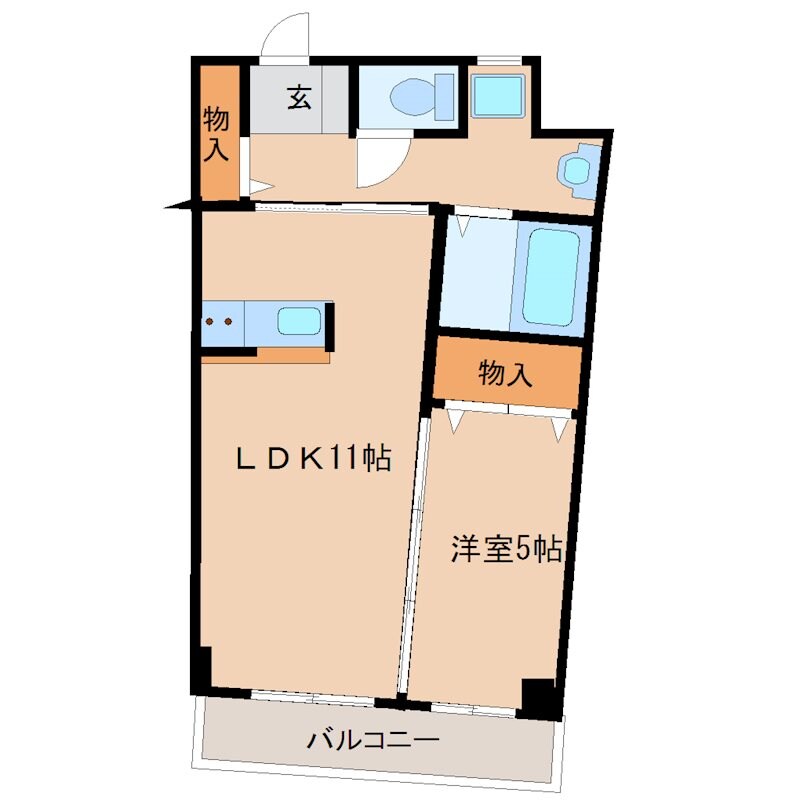 園田駅 徒歩7分 3階の物件間取画像