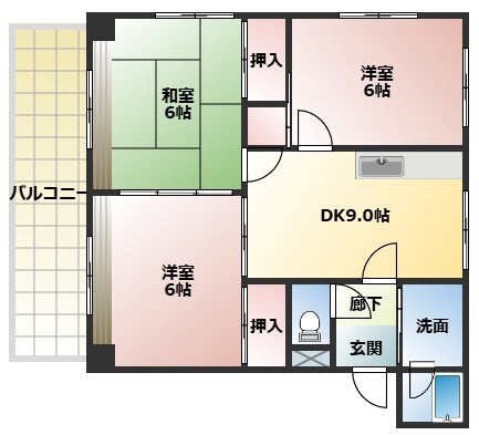 武庫之荘駅 徒歩11分 2階の物件間取画像