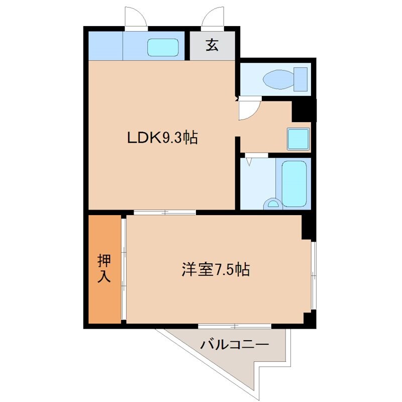 武庫之荘駅 徒歩8分 3階の物件間取画像