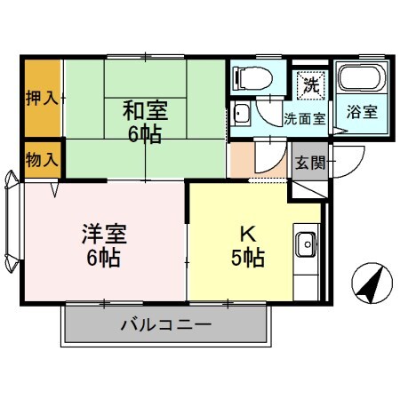 園田駅 徒歩16分 1階の物件間取画像