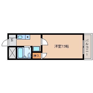 塚口駅 徒歩3分 4階の物件間取画像