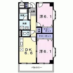武庫之荘駅 徒歩17分 2階の物件間取画像