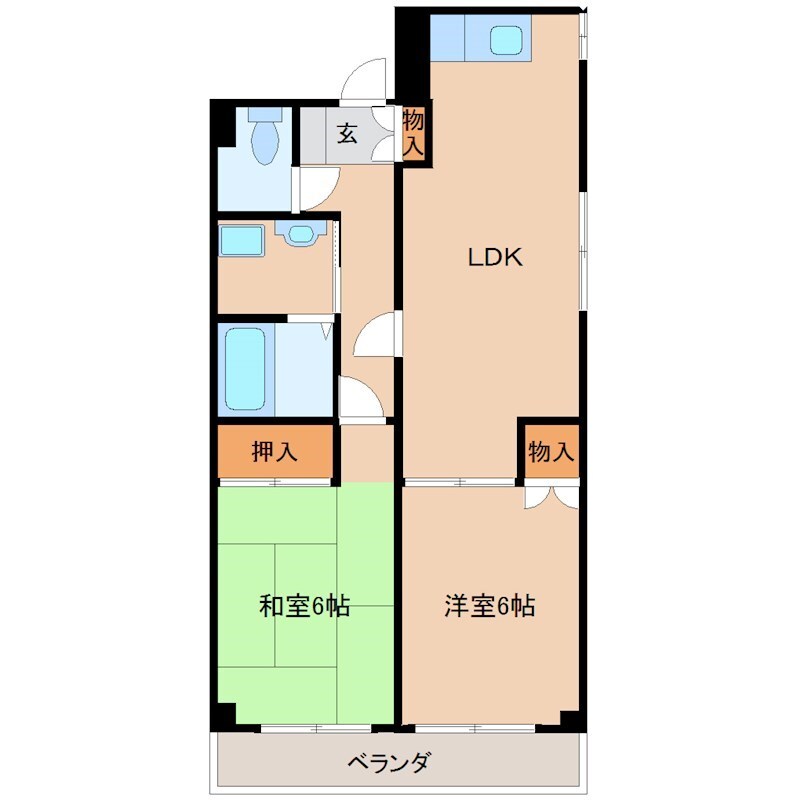 武庫之荘駅 徒歩3分 2階の物件間取画像