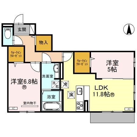 塚口駅 徒歩9分 2階の物件間取画像