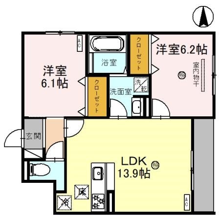 塚口駅 徒歩9分 1階の物件間取画像