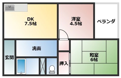 武庫之荘駅 徒歩15分 3階の物件間取画像