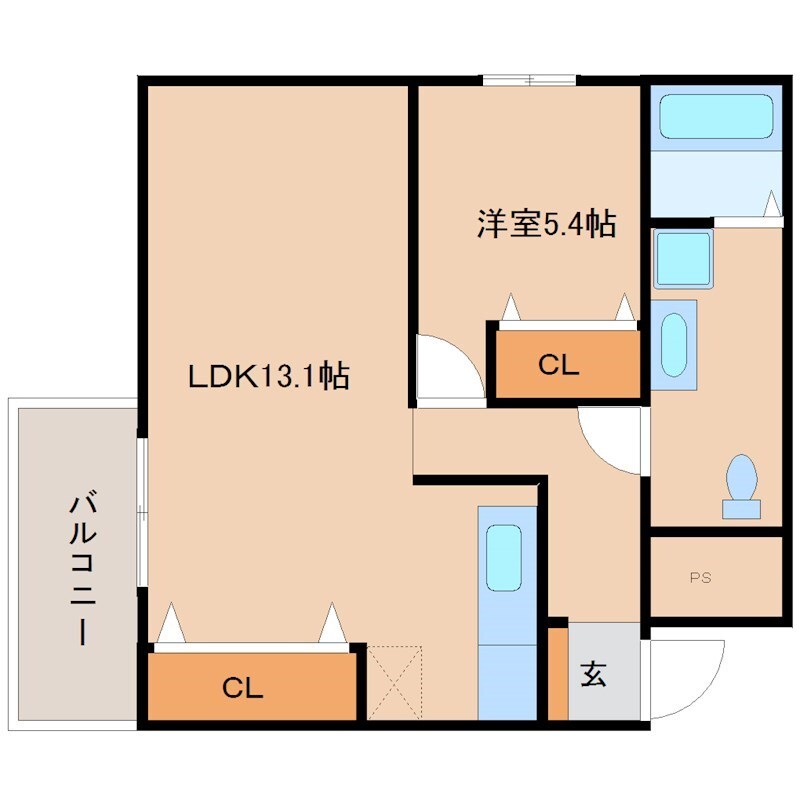 塚口駅 徒歩18分 2階の物件間取画像