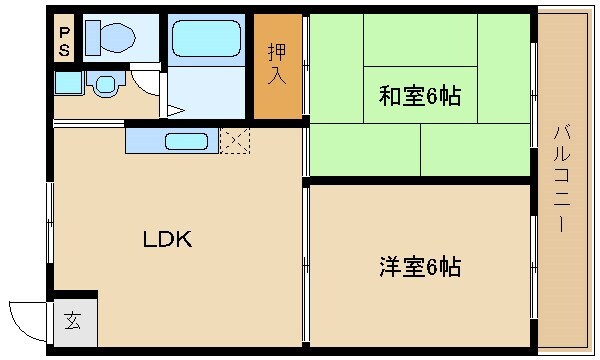 武庫之荘駅 徒歩17分 4階の物件間取画像