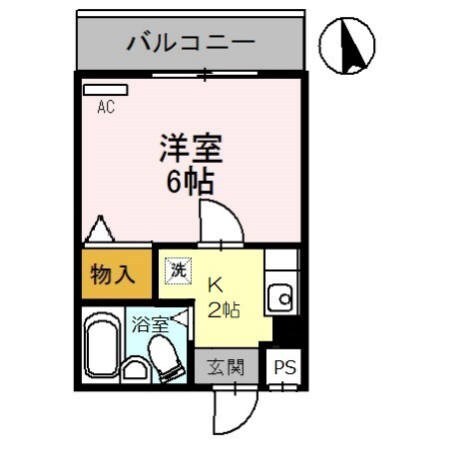 立花駅 徒歩3分 2階の物件間取画像