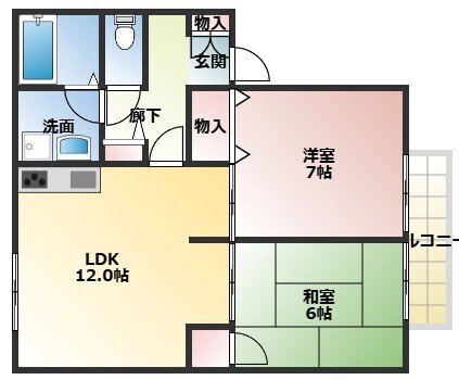 武庫之荘駅 徒歩20分 1階の物件間取画像