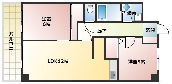 園田駅 徒歩15分 3階の物件間取画像