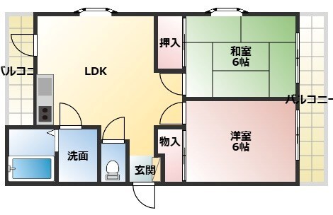 武庫之荘駅 徒歩13分 4階の物件間取画像