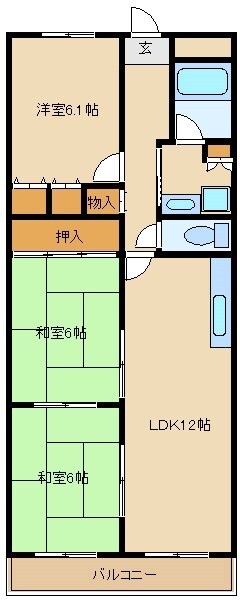 園田駅 徒歩12分 2階の物件間取画像