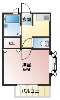 稲野駅 徒歩3分 2階の物件間取画像