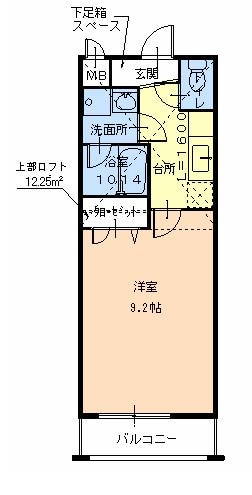 武庫之荘駅 徒歩9分 2階の物件間取画像