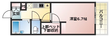 塚口駅 徒歩10分 2階の物件間取画像