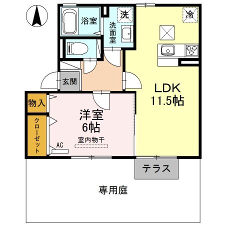 武庫之荘駅 徒歩12分 1階の物件間取画像