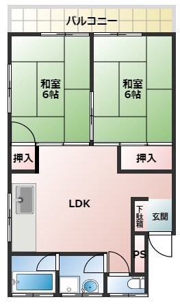 園田駅 徒歩10分 1階の物件間取画像