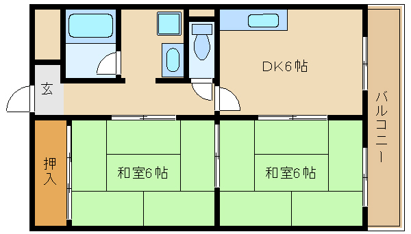 武庫之荘駅 徒歩7分 3階の物件間取画像