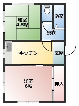 武庫之荘駅 徒歩13分 2階の物件間取画像