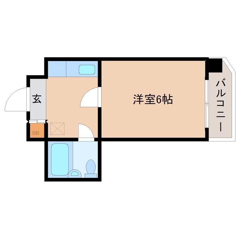 稲野駅 徒歩3分 3階の物件間取画像