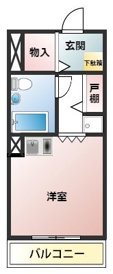 園田駅 徒歩5分 2階の物件間取画像