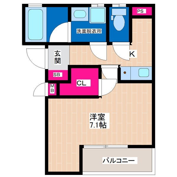 杭瀬駅 徒歩4分 3階の物件間取画像