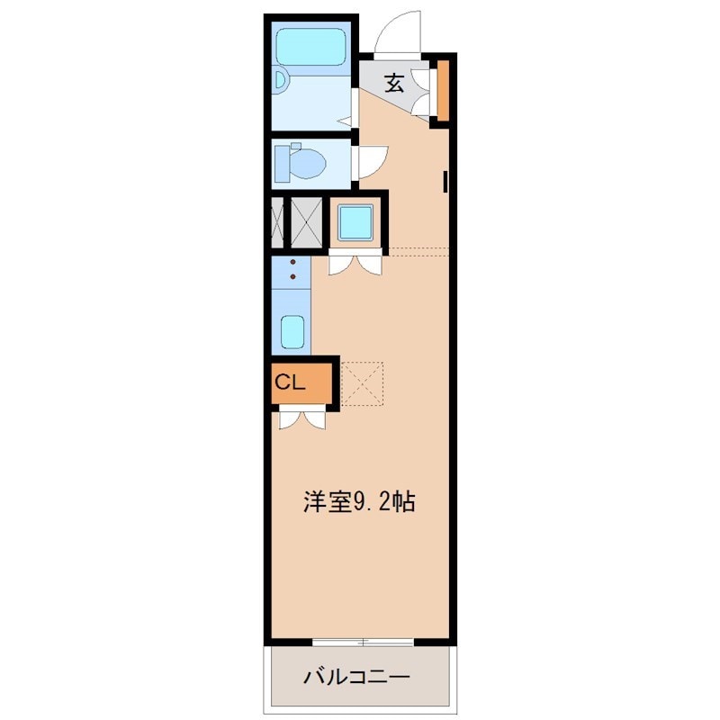 稲野駅 徒歩5分 2階の物件間取画像