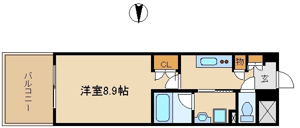 武庫之荘駅 徒歩1分 6階の物件間取画像